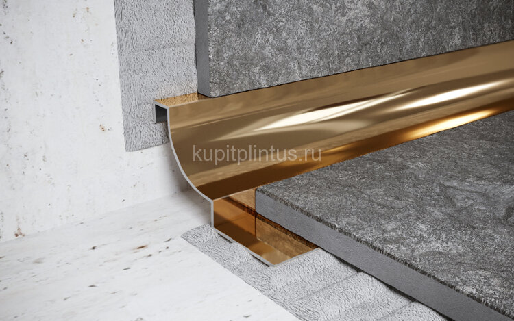 Заказать Внутренний профиль из нержавеющей стали для плитки 10 мм FWR 10 GP золото полированное 2,7 м Заказать Внутренний профиль из нержавеющей стали для плитки 10 мм FWR 10 GP золото полированное 2,7 м