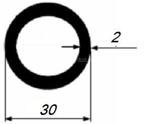 Заказать Труба алюминиевая круглая 30х2 мм 3 м Заказать Труба алюминиевая круглая 30х2 мм 3 м