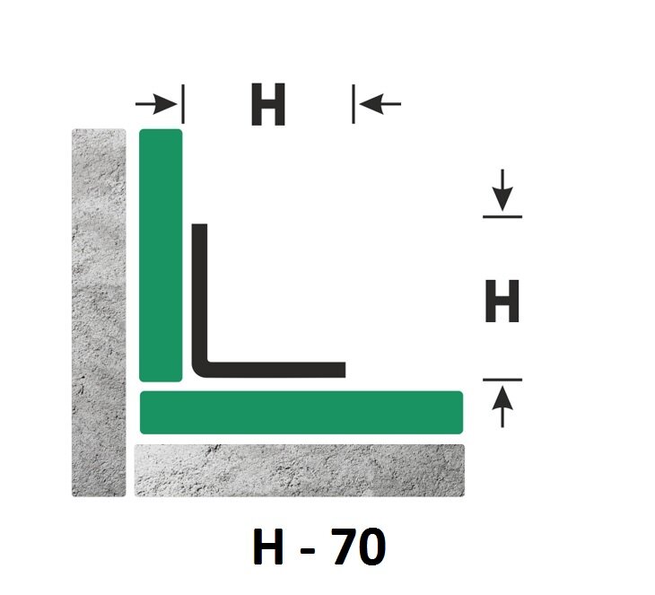 Заказать Уголок из нержавеющей стали 70х70 мм FLV 70 P полированная сталь 3 м 