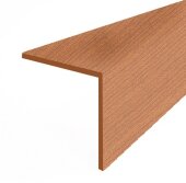 Уголок ПВХ двухсторонний IDEAL У15 отделочный 241 Вишня 2,7 м