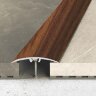 Алюминиевый порог одноуровневый 40 мм Effector A 64-4500 Тик Индийский 2,7 м
