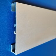 Алюминиевый плинтус напольный 60х10 мм Евротрим C-60 4037 матовое серебро 2,95 м Алюминиевый плинтус напольный 60х10 мм Евротрим C-60 4037 матовое серебро 2,95 м