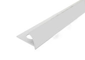 Профиль внешний ПВХ для плитки Cezar 12 мм 105 Светло-серый 2,5 м