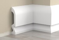 Плинтус напольный из полистирола Cezar Elegance LPC-19LE под LED подсветку белый 2,44 м Плинтус напольный из полистирола Cezar Elegance LPC-19LE под LED подсветку белый 2,44 м