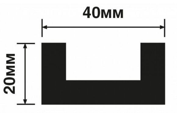 Заказать Молдинг 40х20 мм Hiwood LB40 G372 под дерево 2,7м 