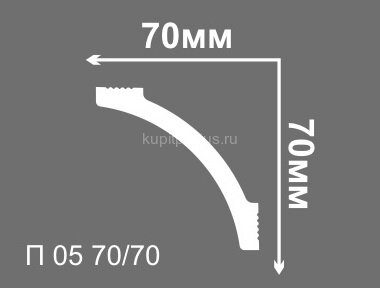 Заказать Потолочный плинтус 70х70 мм Де-Багет XPS П 05 70/70 белый 2 м Заказать Потолочный плинтус 70х70 мм Де-Багет XPS П 05 70/70 белый 2 м