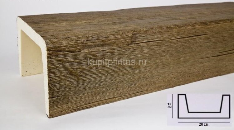 Заказать Декоративная балка из полиуретана 150х200 мм Уникс Модерн М22 Олива 3 м Заказать Декоративная балка из полиуретана 150х200 мм Уникс Модерн М22 Олива 3 м
