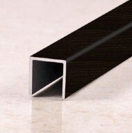 Алюминиевый П-образный профиль 10х10 мм Евротрим 0200.05 черный 2,95 м Алюминиевый П-образный профиль 10х10 мм Евротрим 0200.05 черный 2,95 м