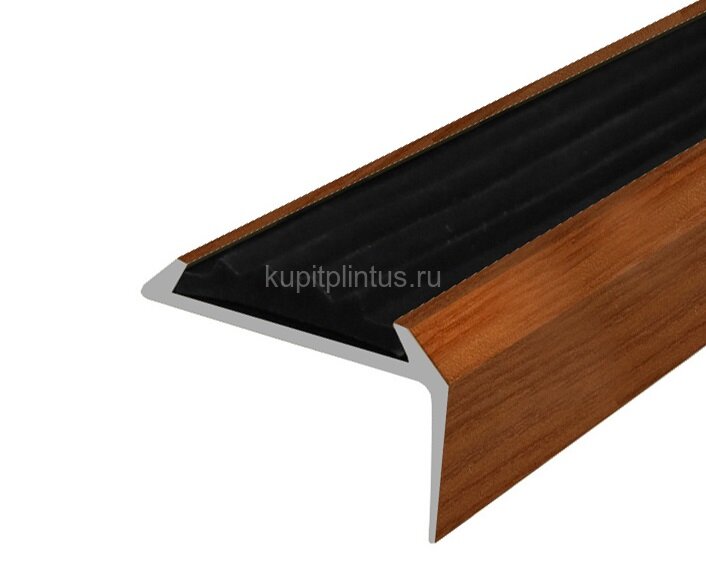Заказать Порог угловой с черной резиновой вставкой Д01 КД Вишня 2,7 м Заказать Порог угловой с черной резиновой вставкой Д01 КД Вишня 2,7 м