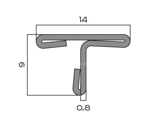 Заказать Т-профиль 14 мм из нержавеющей стали NEEXY PVS90-18 BBL черный браш блестящий 2.7м 