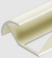 Алюминиевый профиль под плитку для наружных углов 10 мм PV70-13 песок блестящий 2,7 м
