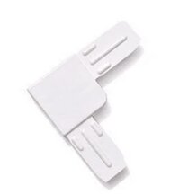 Соединительный уголок ПВХ для москитной сетки белый Соединительный уголок ПВХ для москитной сетки белый