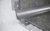 Стальной профиль угловой внутренний для плитки 8 мм FWM 8 S сатинированная сталь 2,7 м