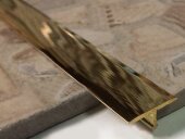 Профиль Т-образный 10 мм ЛПТ-10 латунный полированный 2,7 м