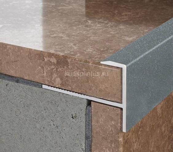 Заказать Алюминиевый F-профиль гибкий ПФ-10 Серый муар 2,7 м Заказать Алюминиевый F-профиль гибкий ПФ-10 Серый муар 2,7 м