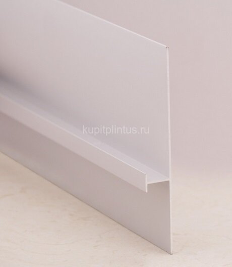 Заказать Плинтус алюминиевый 111,5 мм для гипсокартона ПЛ-141 серебро матовое 3 м 