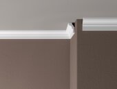 Потолочный плинтус 25х15 мм Де-Багет XPS POLYMER ПП 01 белый 2 м