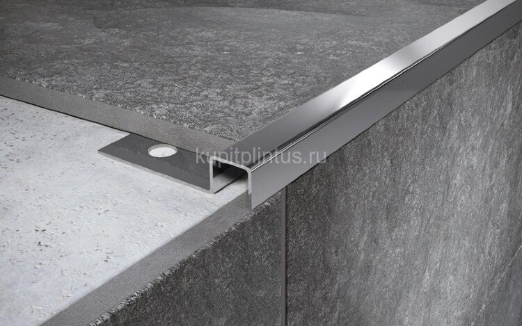 Заказать Стальной П-профиль 10х10х10 закладной полированный 2,7 м Заказать Стальной П-профиль 10х10х10 закладной полированный 2,7 м