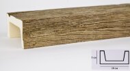 Декоративная балка из полиуретана 50х100 мм Уникс Славянский стиль СС1 Олива 3 м Декоративная балка из полиуретана 50х100 мм Уникс Славянский стиль СС1 Олива 3 м