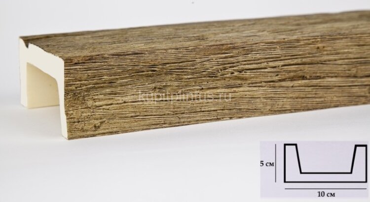 Заказать Декоративная балка из полиуретана 50х100 мм Уникс Славянский стиль СС1 Олива 3 м Заказать Декоративная балка из полиуретана 50х100 мм Уникс Славянский стиль СС1 Олива 3 м