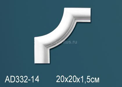Заказать Угловой элемент с орнаментом Перфект AD332-14 200х200 мм 