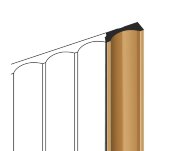 Финишный молдинг 12х34 мм HiWood LF139B G365 бежевый 2,7 м