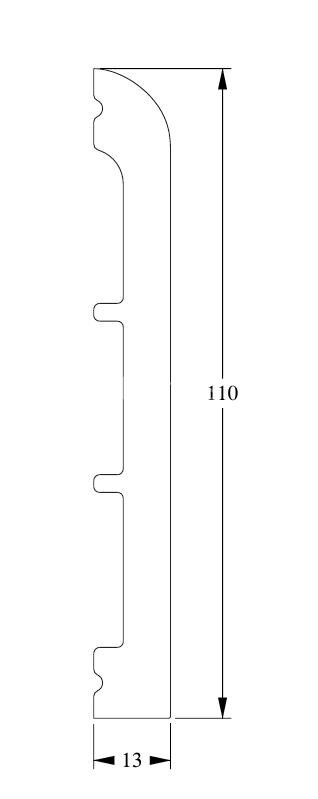 Заказать Плинтус Orac Decor Duropolymer SX184 2 м 