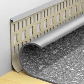 Плинтус для линолеума 16х100 мм Идеал Пл100 006 темно-серый 2.2 м