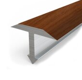 Профиль Т-образный из ламинированного алюминия Т-18 Л Вишня 2,7 м