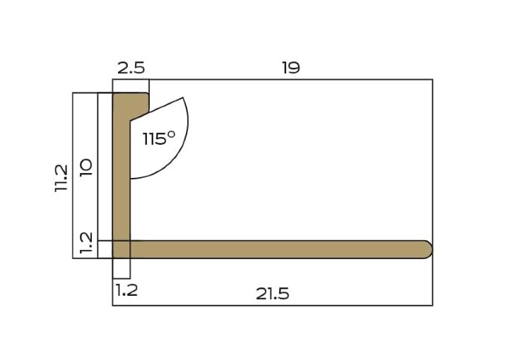 Заказать Профиль L-образный латунный 10 мм NEEXY PVL02-05 ANTCL антик медь светлая 2.7м Заказать Профиль L-образный латунный 10 мм NEEXY PVL02-05 ANTCL антик медь светлая 2.7м
