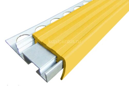 Заказать Профиль алюминиевый противоскользящий ALPB 32х20 Желтый 2,7м Заказать Профиль алюминиевый противоскользящий ALPB 32х20 Желтый 2,7м