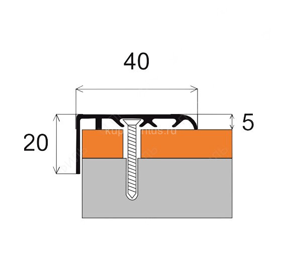 Заказать Угловой порог алюминиевый 20х40 мм MP48 22-Дуб натуральный 2,7 м Заказать Угловой порог алюминиевый 20х40 мм MP48 22-Дуб натуральный 2,7 м
