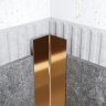 Уголок из нержавеющей стали 60х60 мм FLV 60 GP золото полированное 3 м