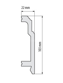 Заказать Плинтус напольный под покраску Cezar Elegance LPC-26 101-белый 2,44м 