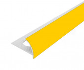 Внешний профиль ПВХ для плитки 12 мм Cezar 124 Желтый 2,5 м