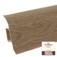 Плинтус напольный пластиковый IDEAL Комфорт 321 Падук 2,5 м Плинтус напольный пластиковый IDEAL Комфорт 321 Падук 2,5 м
