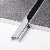 Стальной П-профиль 10х10х10 округлый полированный 3 м Стальной П-профиль 10х10х10 округлый полированный 3 м