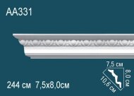 Потолочный плинтус с орнаментом Перфект AA331 80х106х75 мм 2,44 м