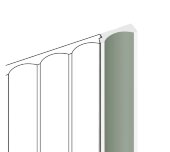 Финишный молдинг 12х34 мм HiWood LF139B GN69 зеленый 2,7 м