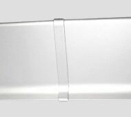 Соединитель для плинтуса Евротрим L-80 алюминий серебро