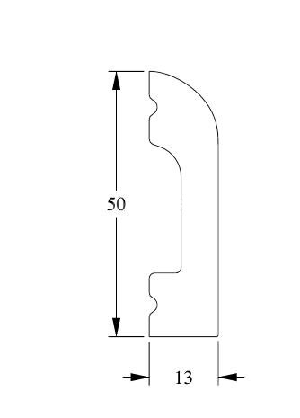 Заказать Плинтус гибкий Orac Decor Duropolymer Flex SX182F 2 м 