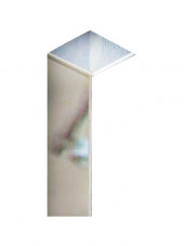 Стык PVC хромированный для плинтуса ПС-60 PVC хром стык