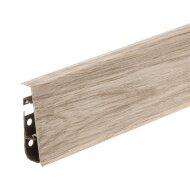 Напольный плинтус Cezar Hi-Line Prestige 75 мм цвет 232 под дерево 2,5 м Напольный плинтус Cezar Hi-Line Prestige 75 мм цвет 232 под дерево 2,5 м