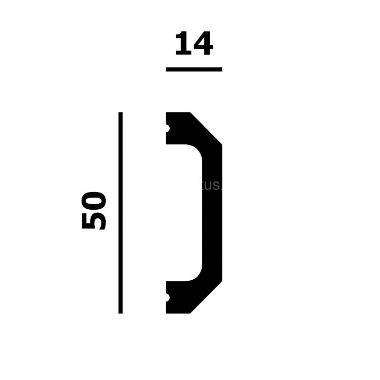 Заказать Молдинг Перфект Плюс P215-2800 белый ударопрочный полимер 50х14х2800 мм Заказать Молдинг Перфект Плюс P215-2800 белый ударопрочный полимер 50х14х2800 мм