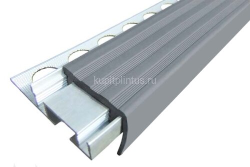Заказать Профиль алюминиевый противоскользящий ALPB 32х20 Серый 2,7м 