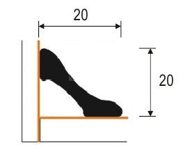 Заказать Галтель ПВХ вогнутая 20х20 мм 01 Белый 2,7 м Заказать Галтель ПВХ вогнутая 20х20 мм 01 Белый 2,7 м