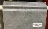 Напольный плинтус ПВХ 100 мм Asvi C-01 бетон 2,4 м