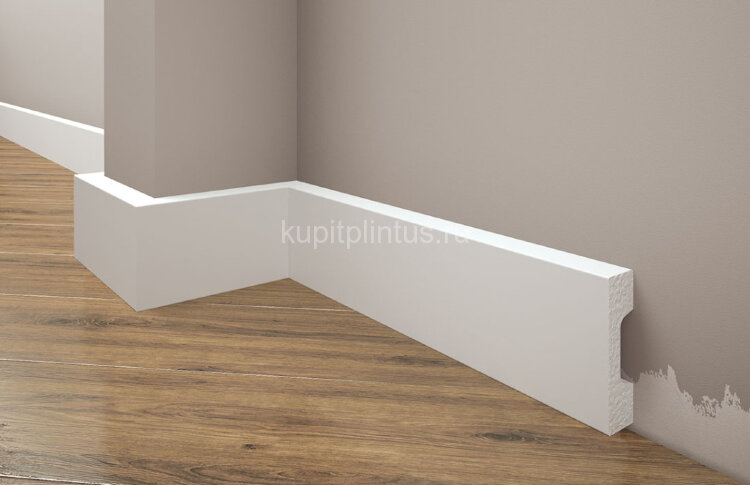 Заказать Плинтус напольный под покраску Cezar Elegance LPC-27 101-белый 2,44м 