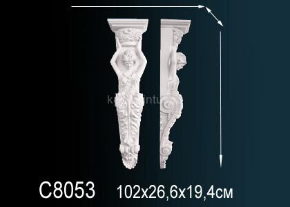 Заказать Декоративная консоль Перфект C8053 114х266х191 мм Заказать Декоративная консоль Перфект C8053 114х266х191 мм