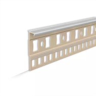 Плинтус для ковролина 7х55 мм Идеал Пк55 002 светло-серый 2.2 м